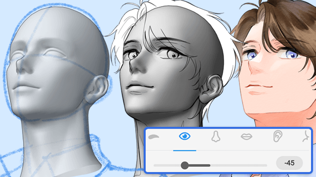 Utiliser les modèles de tête 3D en Mode simple