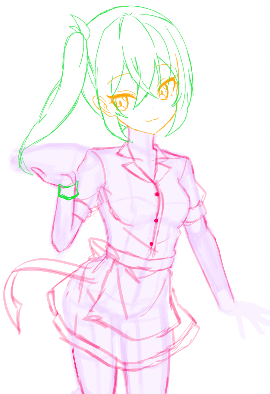 cute model for drwing 