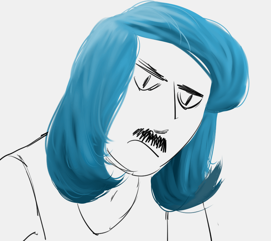 How to paint hair (with only basic CSP brushes) “How to paint X 1” by