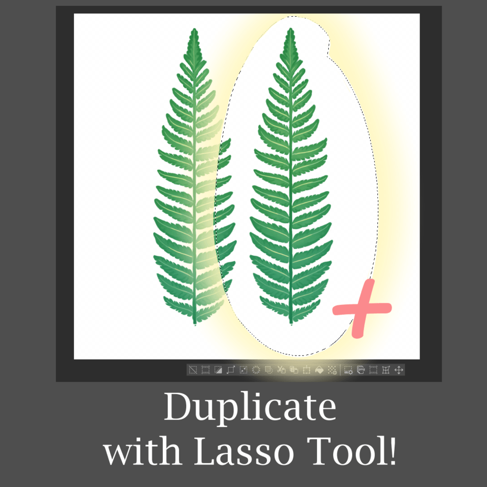 How to duplicate selected area without extra layer (CSP) “CST tips 1