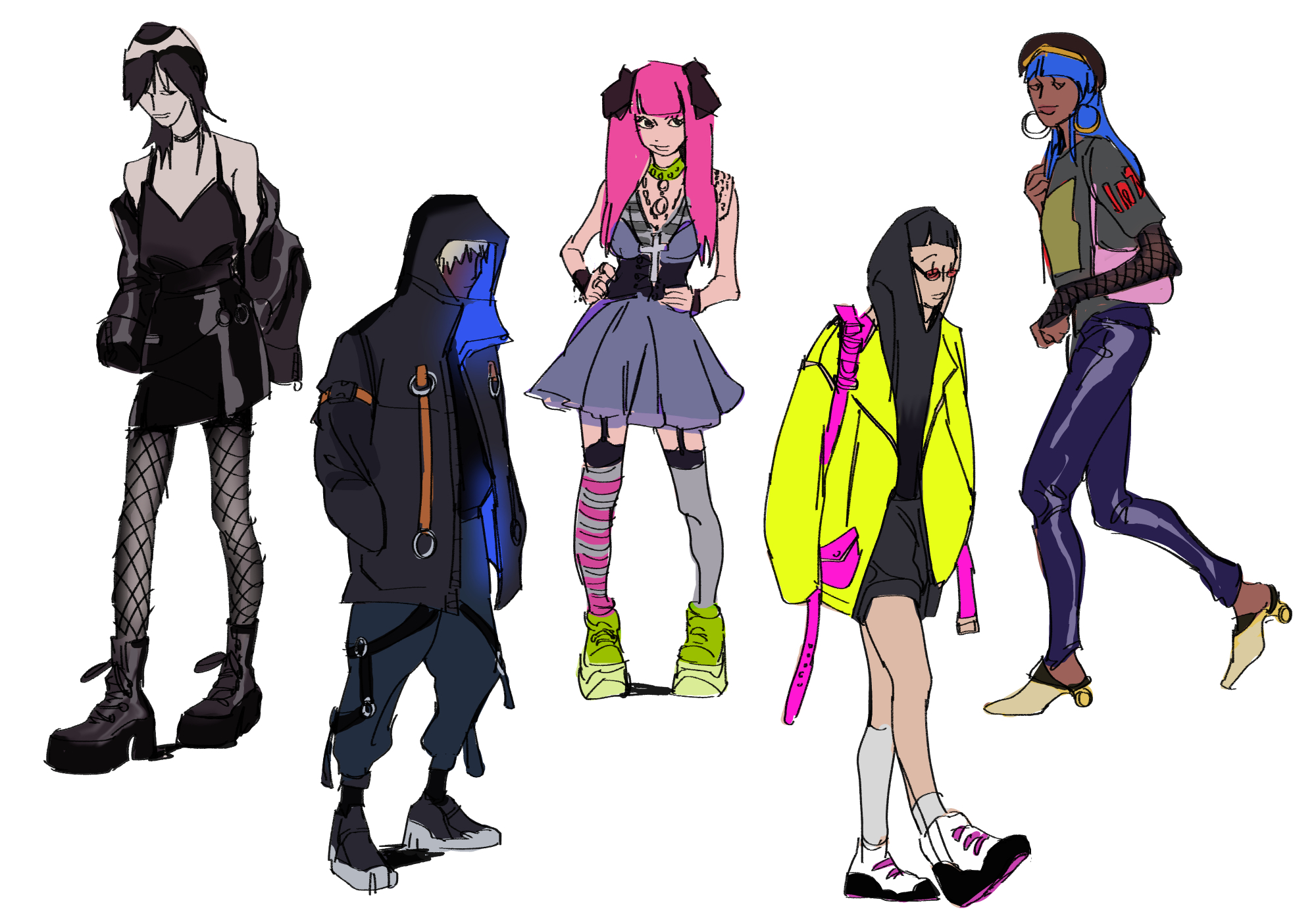 Creating Cyberpunk Characters by luckyqilin - Make better art