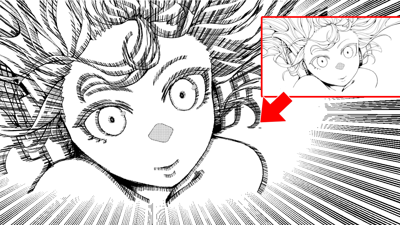 漫画の線画をフィルターを活用して加工する講座 