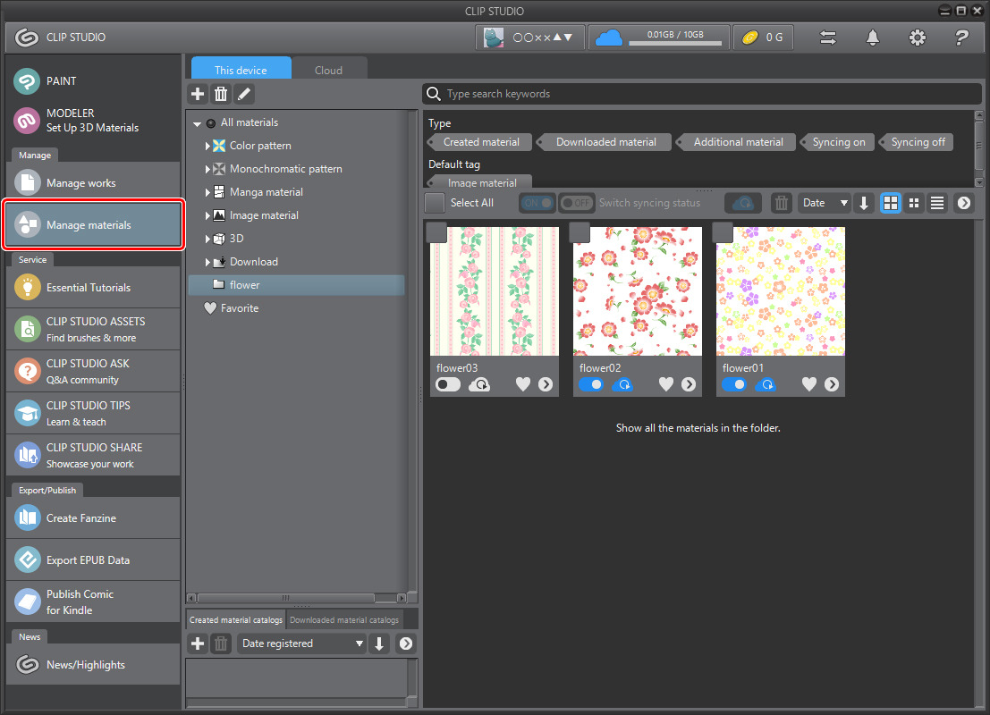 Esitellä 94+ imagen clip studio materials abzlocal fi