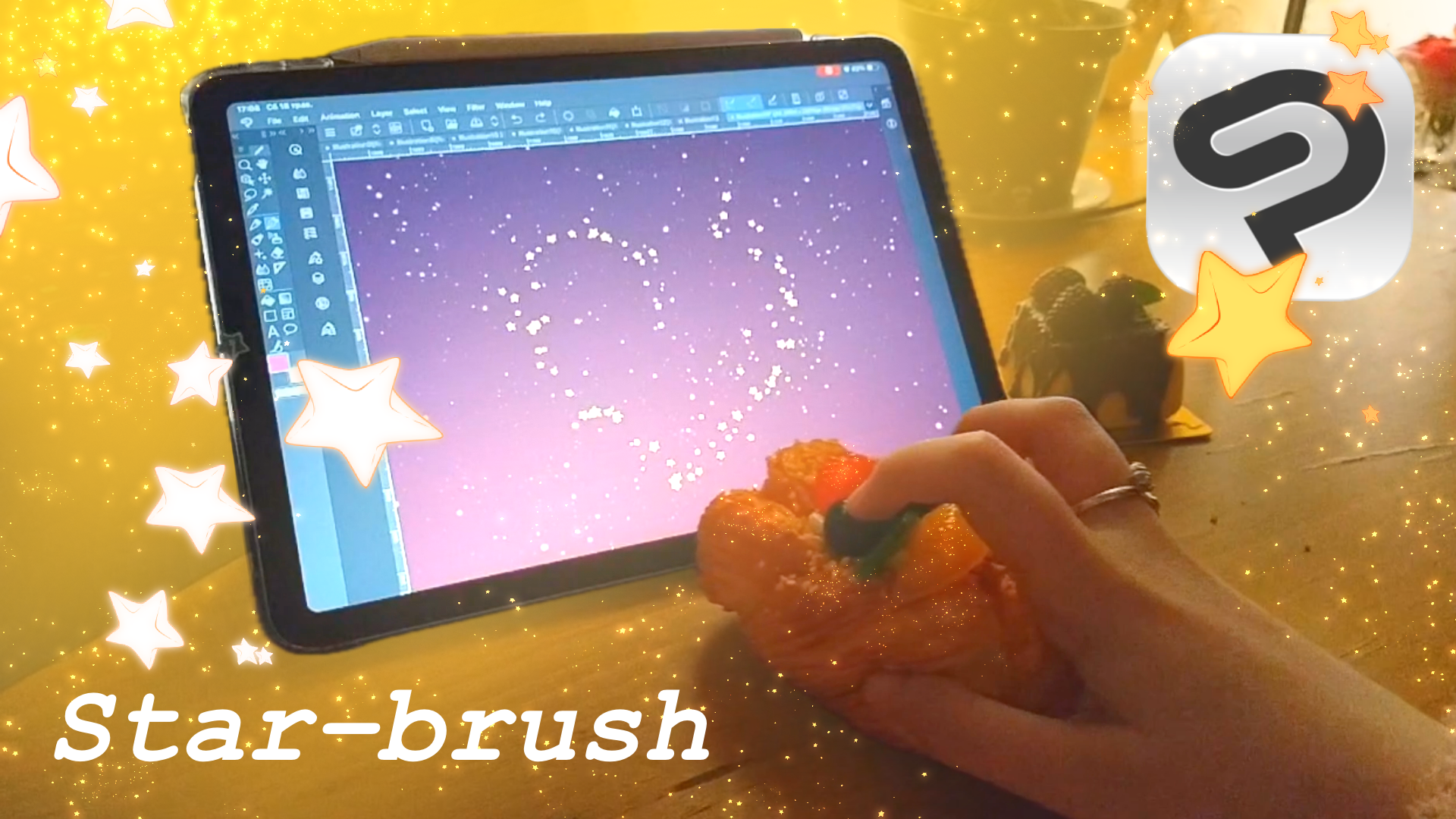 CLIP STUDIO PAINTで夜空の星ブラシを作る方法 by ViktoriaStudio - お絵かきのコツ | CLIP STUDIO  TIPS