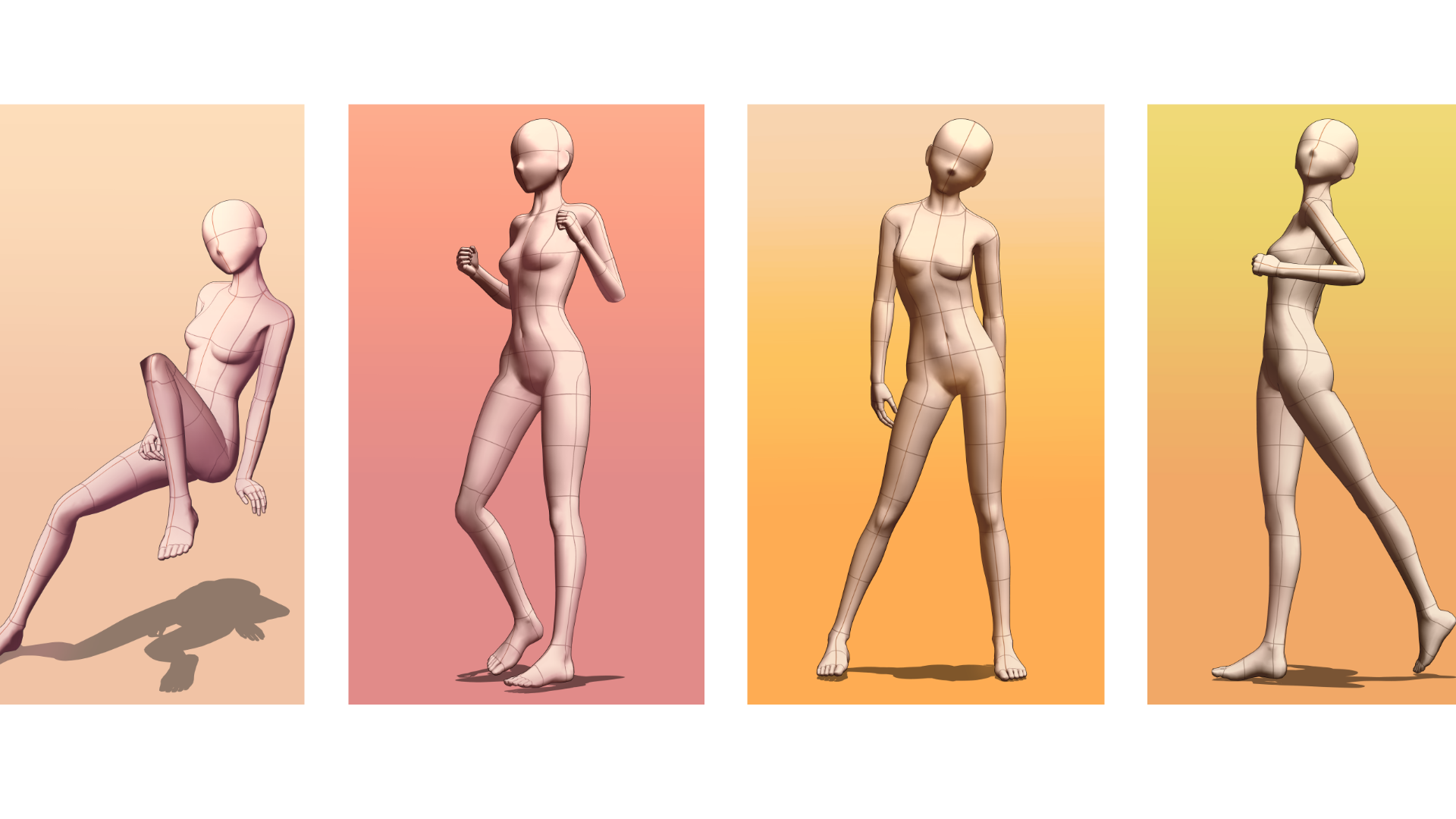 Free tool to create reference poses with 3D models.