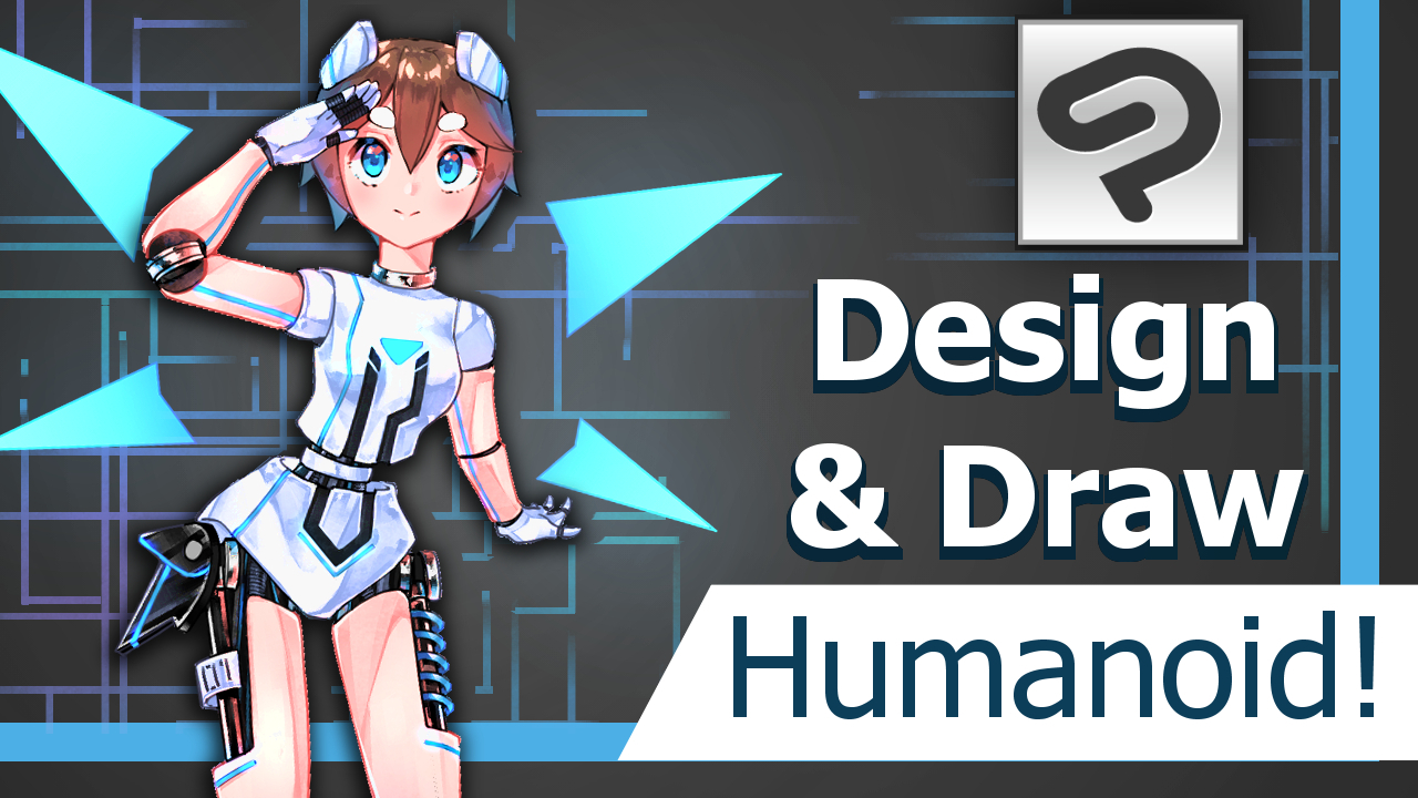 Design And Draw A Cute Humanoid Robot Video Tutorial By Azzoubk Clip Studio Tips