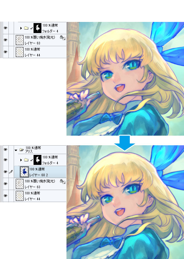 13 仕上げ 4 全体の調整 プロのイラストメイキング Lack 13 By Clipstudioofficial Clip Studio Tips