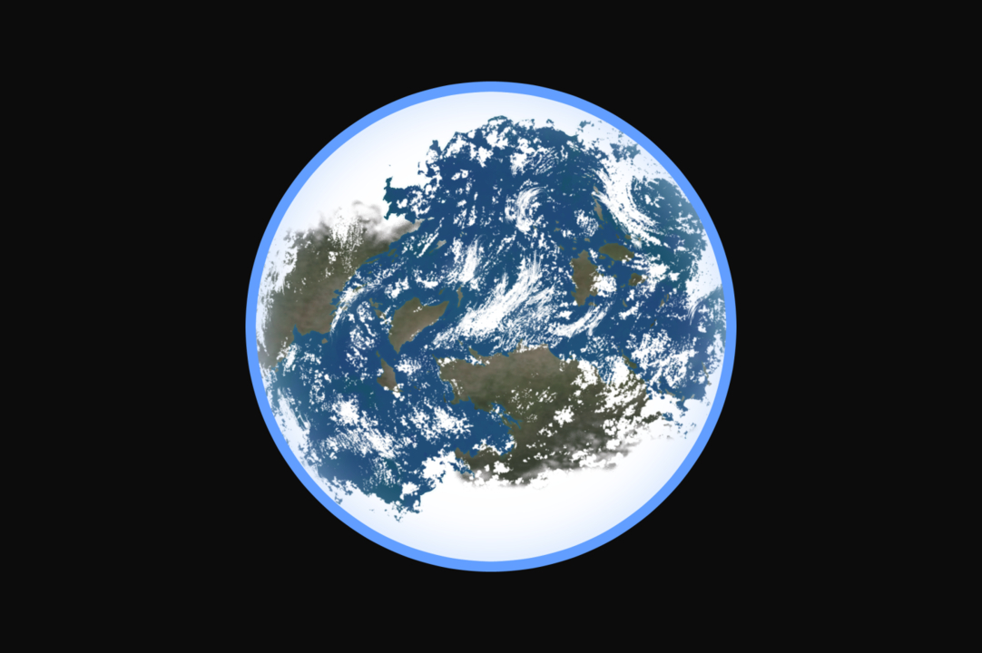 フィギュアツールを使用したSF太陽系外惑星の図解 by