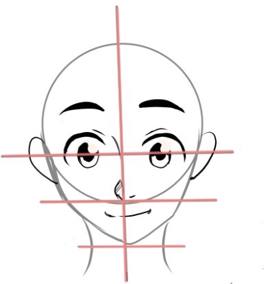 How to draw a sideways manga face