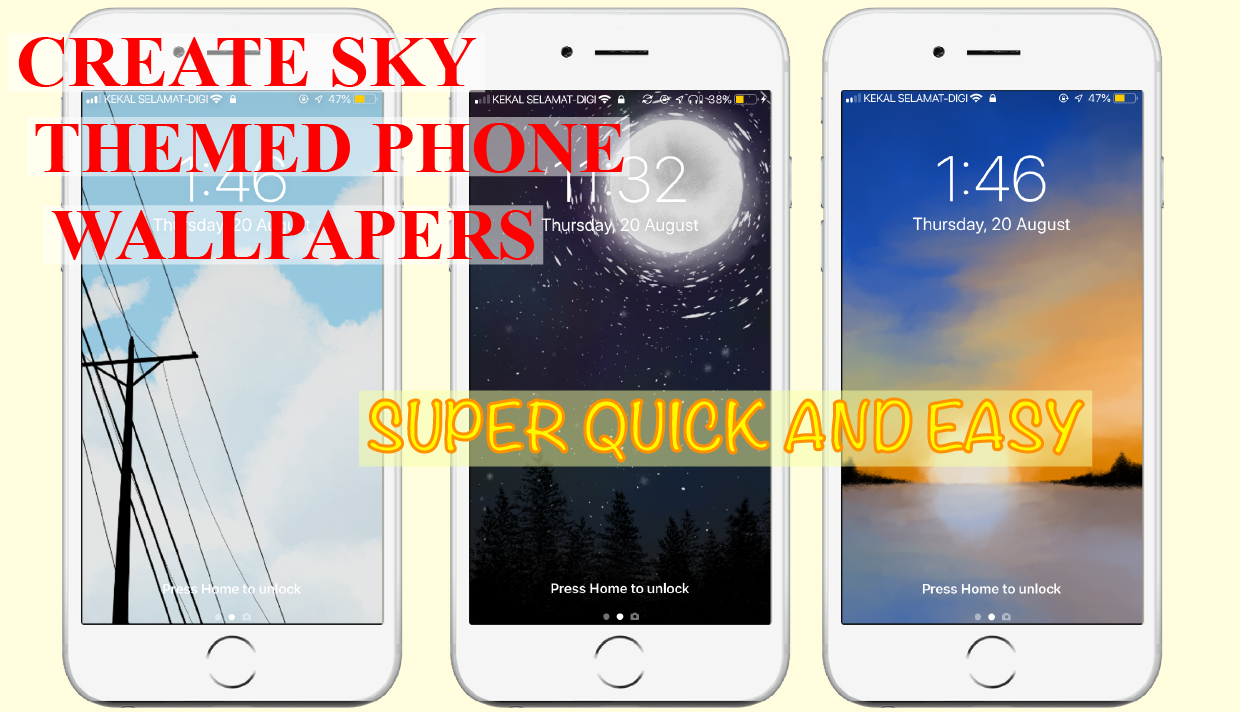 Create Sky Theme iPhone Wallpapers