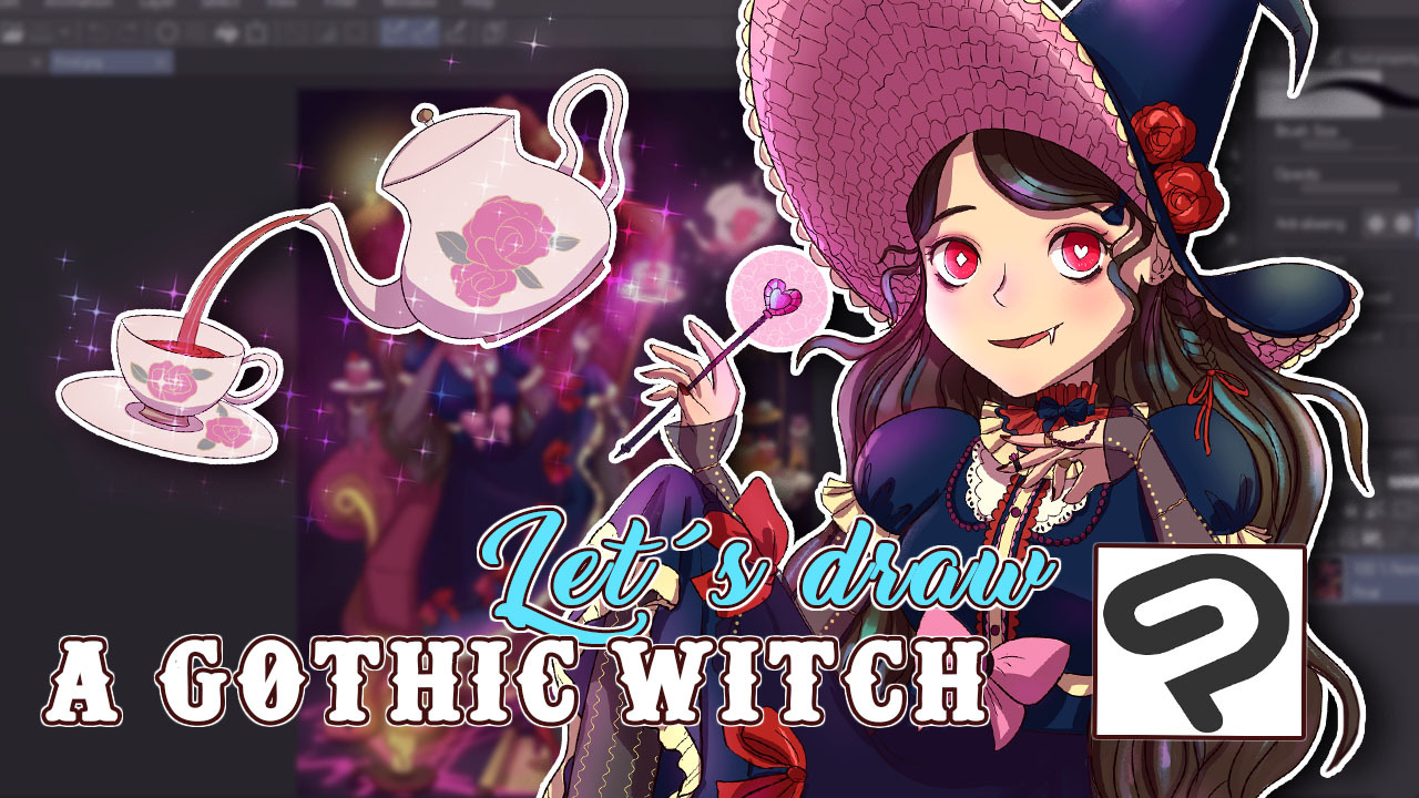 ゴシック魔女の描き方 By Pinksundew Clip Studio Tips