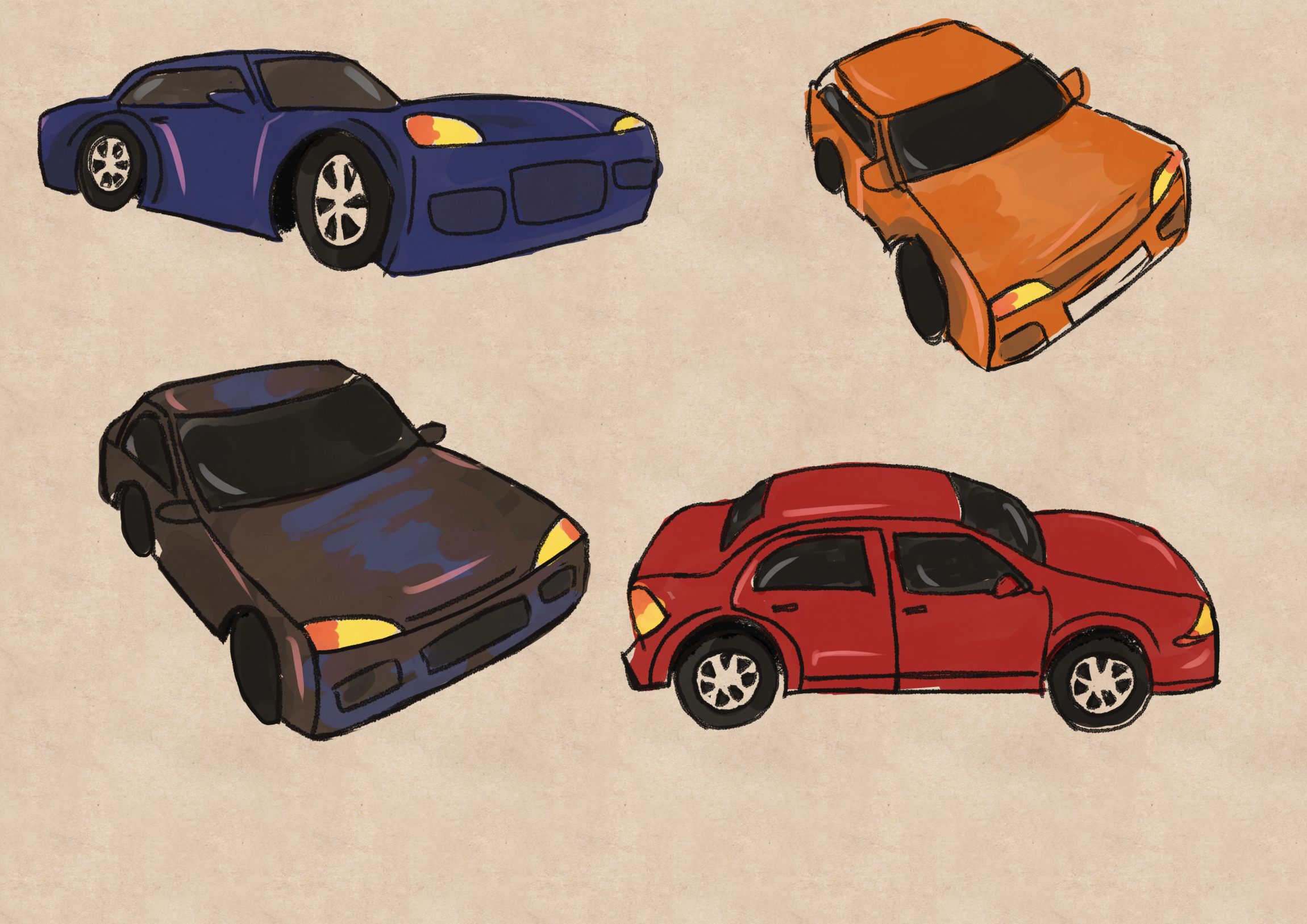 幾何学的形状から車を描く By Daya Ill Clip Studio Tips