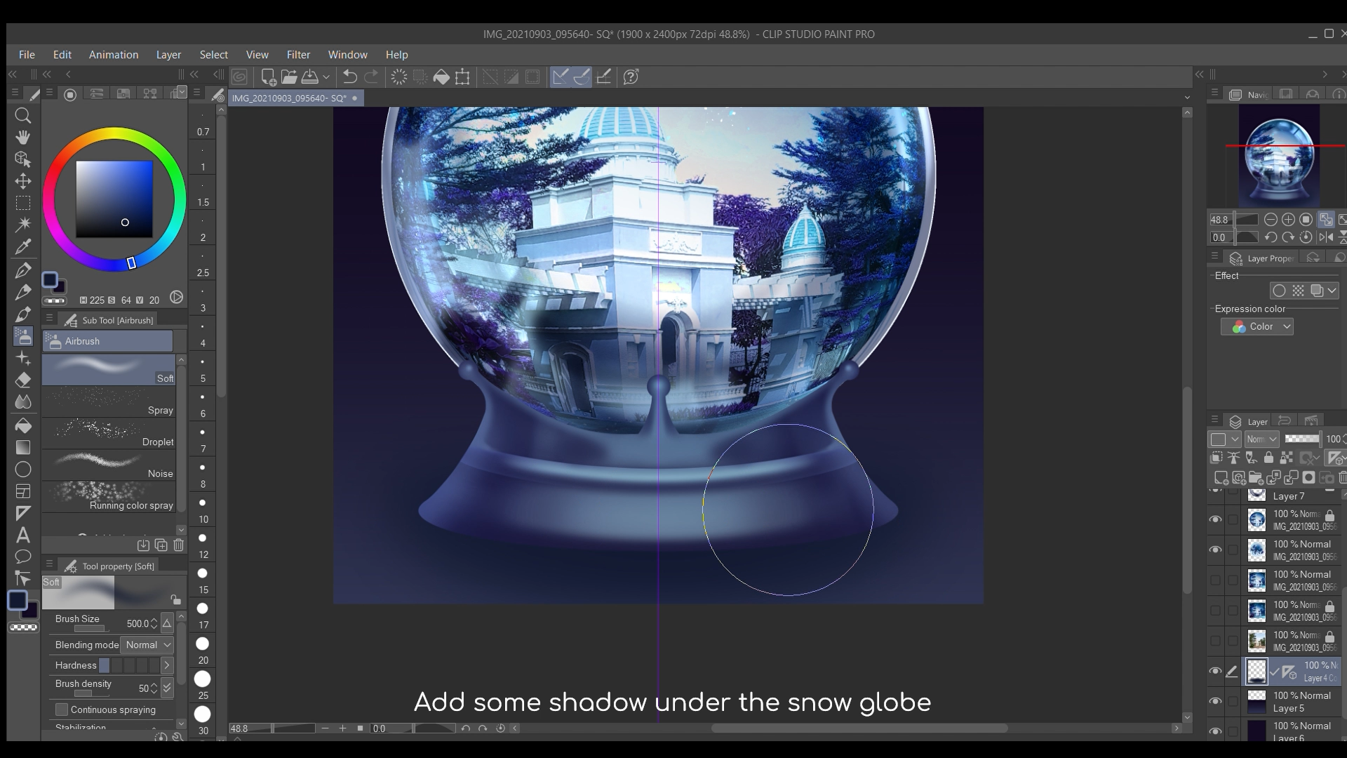 写真テクニック】スノードームへの写真 by Linjunming - CLIP STUDIO TIPS