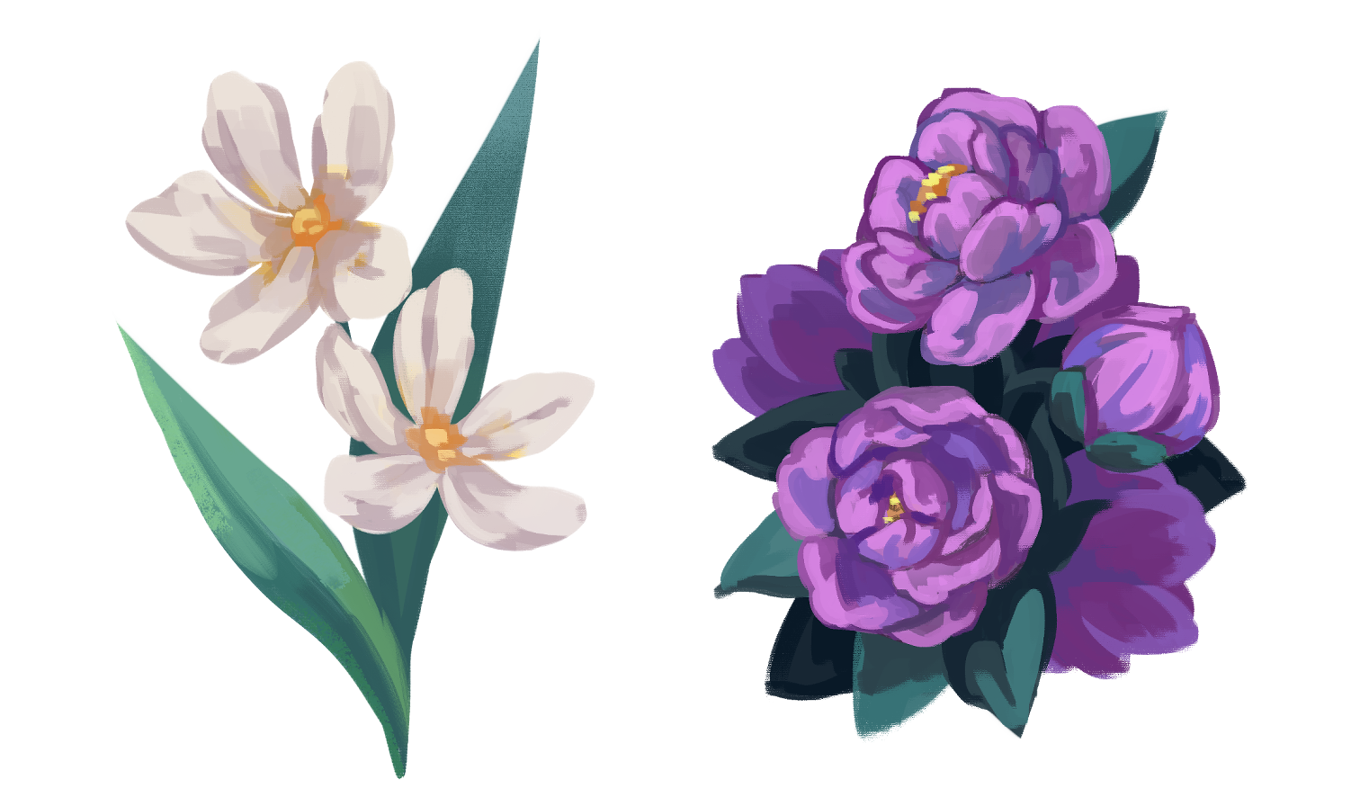 花を描く3つの異なるテクニックを学びましょう By Steffystyle Clip Studio Tips