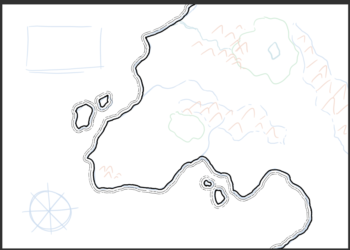 ファンタジーマップの作成 幻想的な地図作成 1 By Monicang Clip Studio Tips