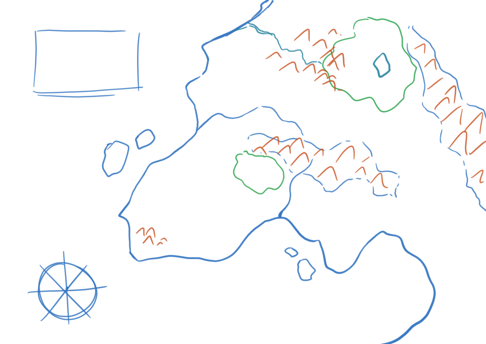 ファンタジーマップの作成 幻想的な地図作成 1 By Monicang Clip Studio Tips