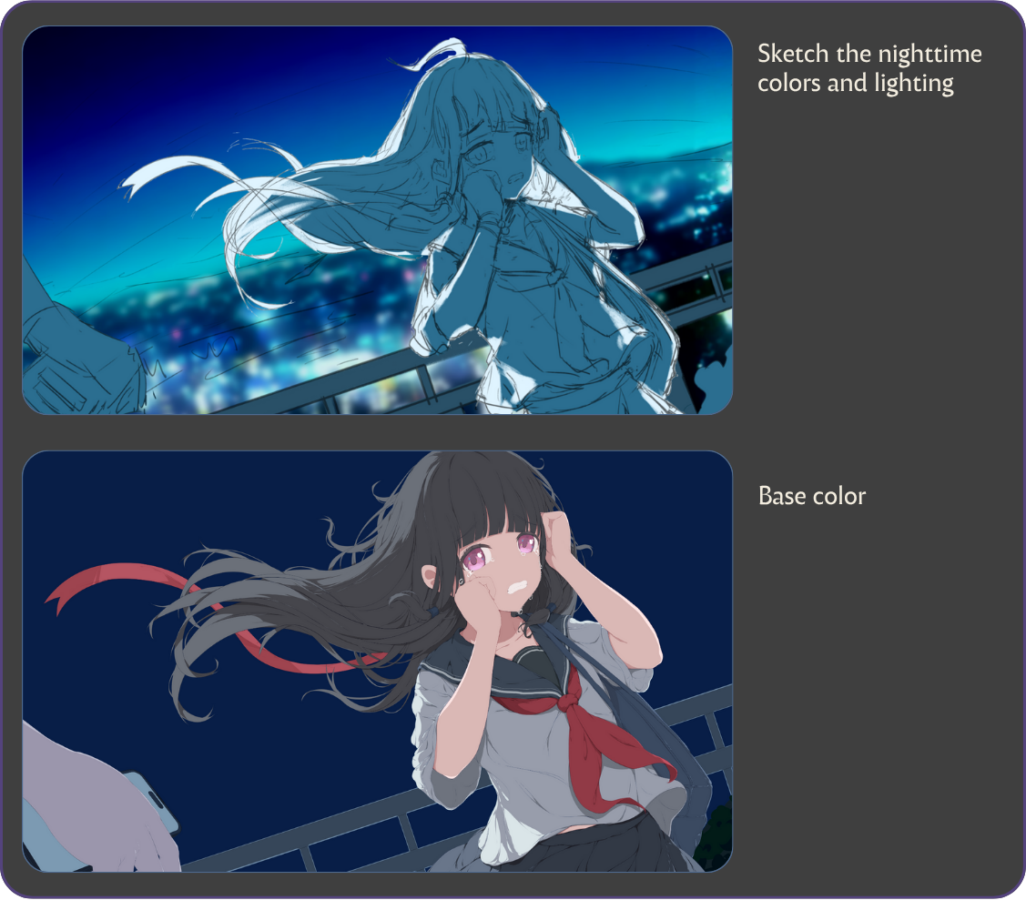 user_5ce2966eさま専用（原画）星見の夜 ほか 3点おまとめ にじさんじ