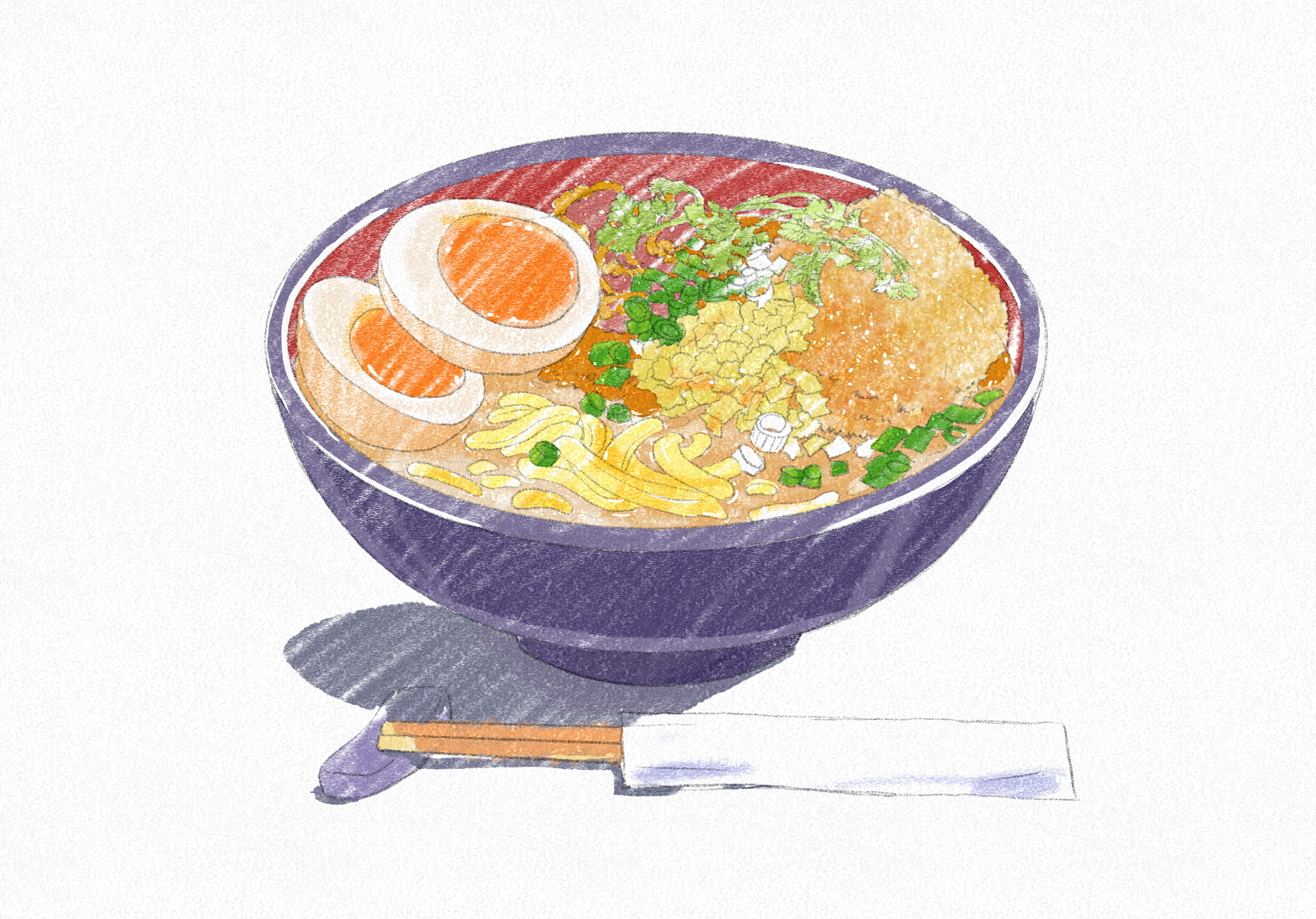 Cliptudiopaintで 伝統的なメディア を使ってラーメンを描く By Meomeongungu Clip Studio Tips