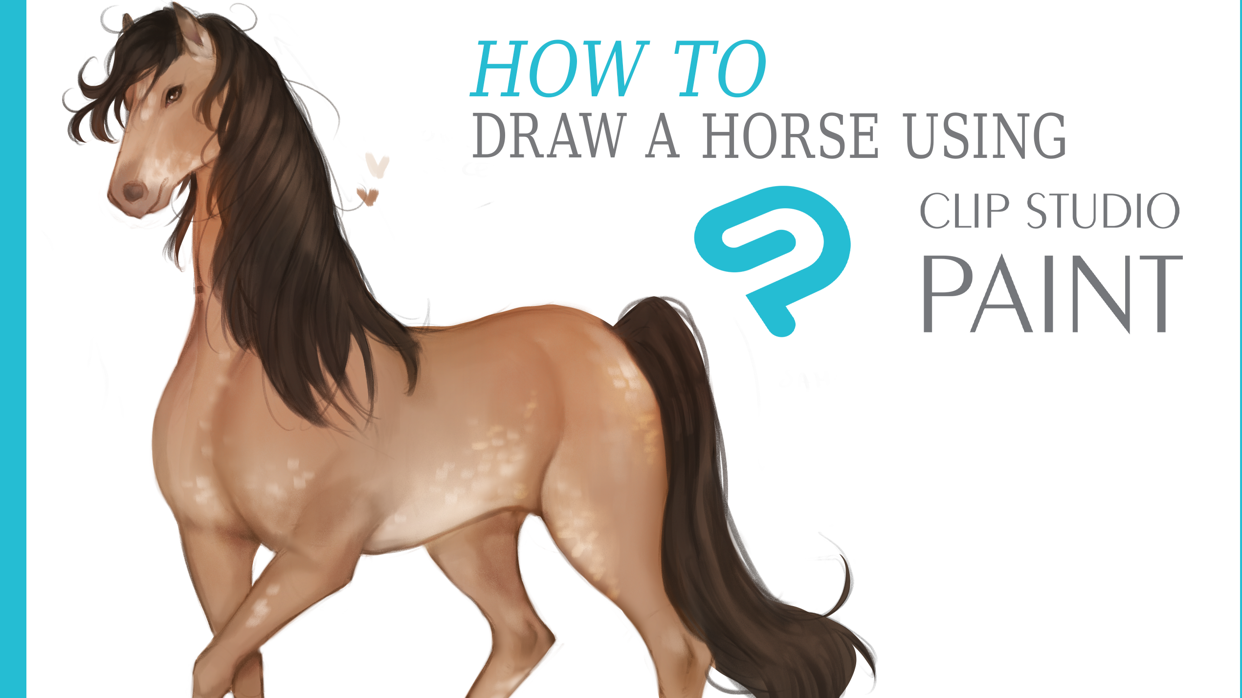 How-To-Draw-Horses  Dessin cheval facile, Comment dessiner un