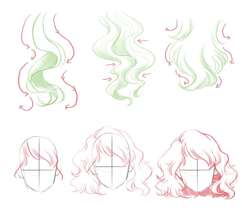 Drawing Stylised Hair: Shapes, Tufts & Strands by xz_art - Make better art  | CLIP STUDIO TIPS