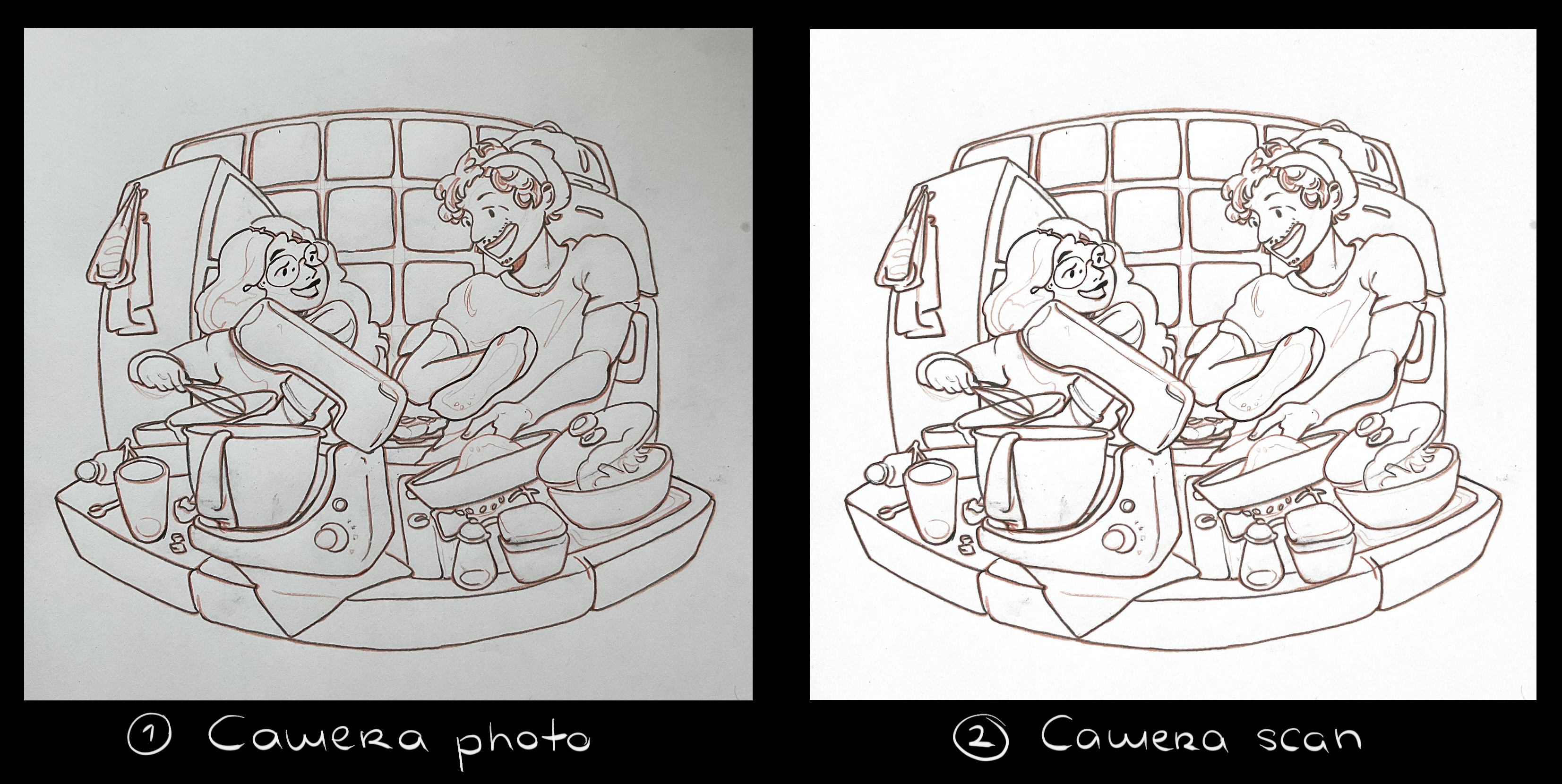 传统草图到数字艺术作品作者JINNYO - 绘画技巧| CLIP STUDIO TIPS