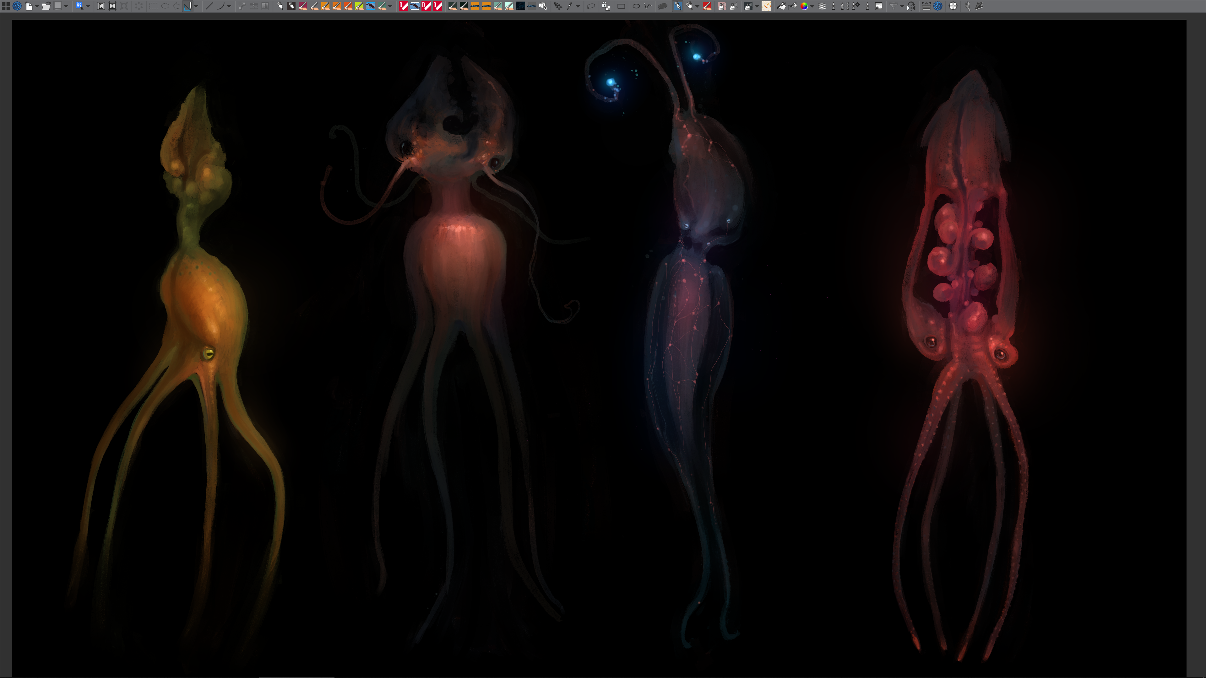 コンセプトから完成までクリーチャーデザイン。 