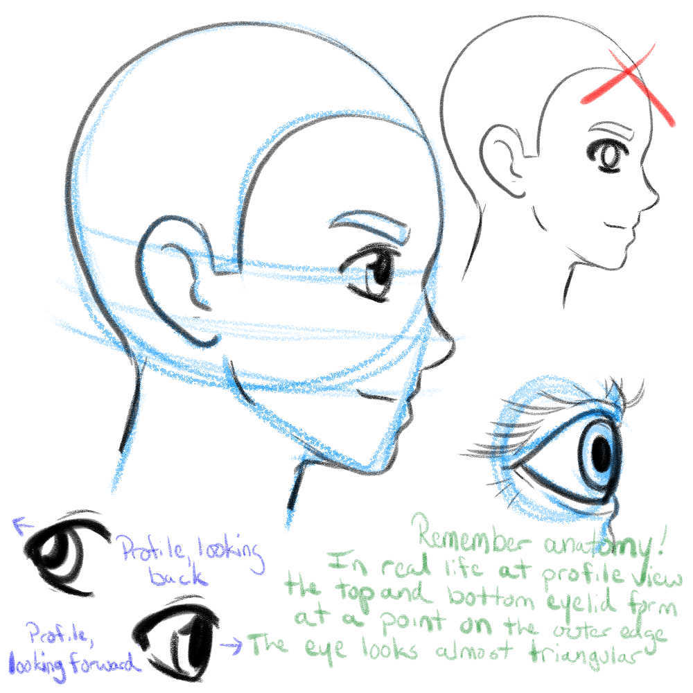 How to Draw Anime Eyes in Different Angles TUTORIAL 