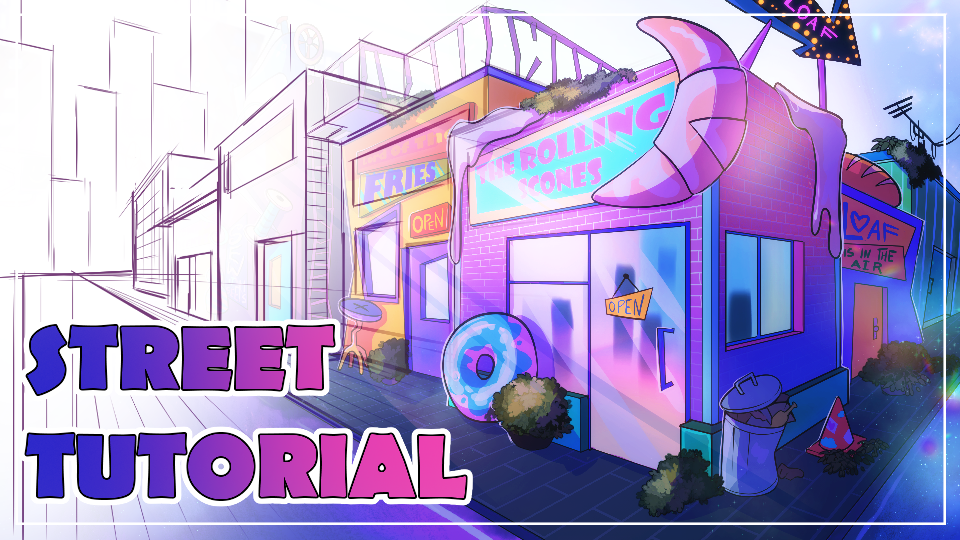 How to draw unrealistic Street by DrownInNoodles - Make better art