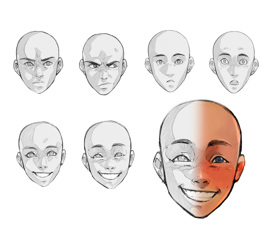 Facial expressions by RaquelArellano - Make better art | CLIP STUDIO TIPS