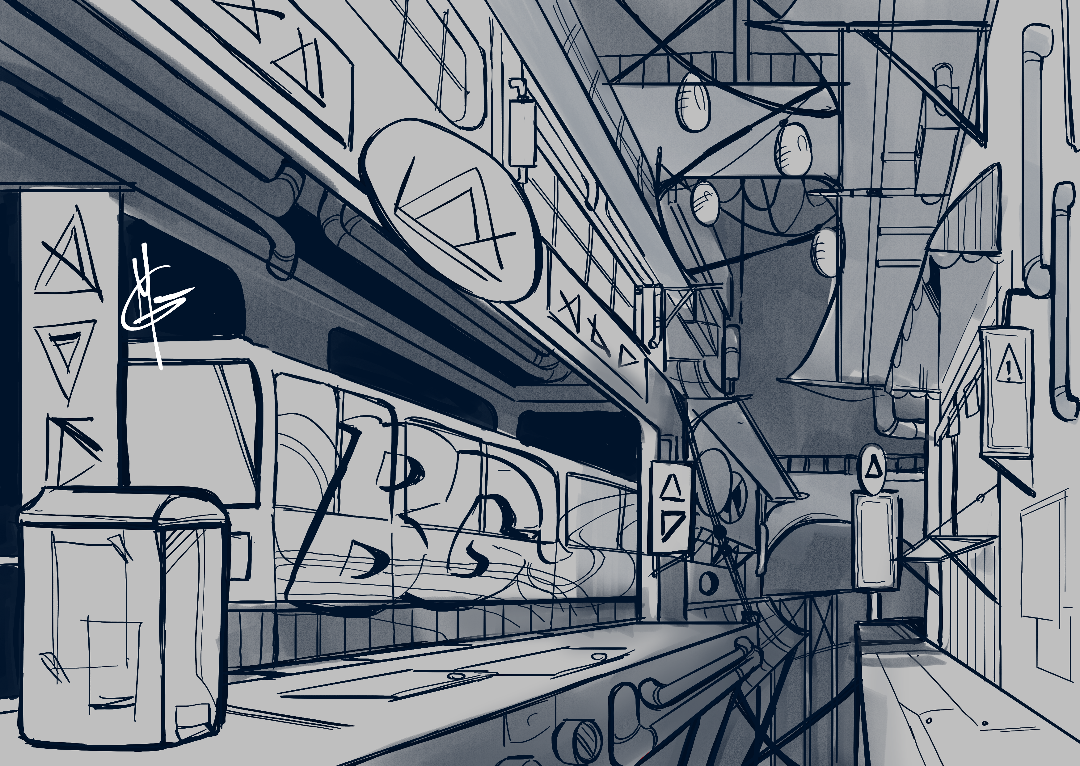 Simplifying Backgrounds With The Perspective Ruler By Artofmaryg Clip Studio Tips