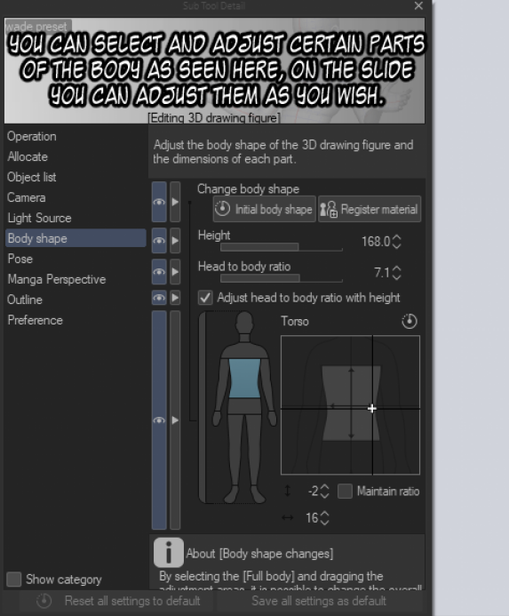 使用csp 的3d 模型製作oc 角色參考表by Rielzero Clip Studio Tips