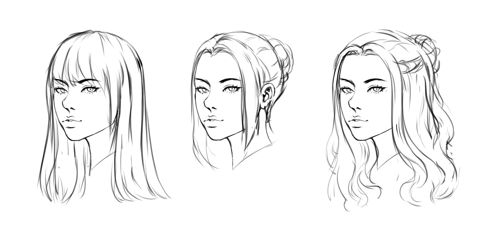 Basics Of Drawing Hair By Tesscatt Clip Studio Tips