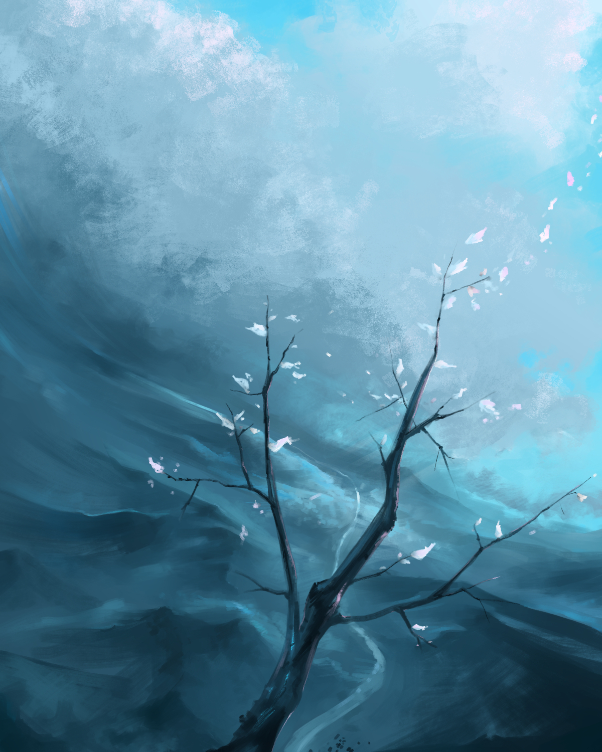 The Painting Process Of Air Scenery By 子唯k Clip Studio Tips