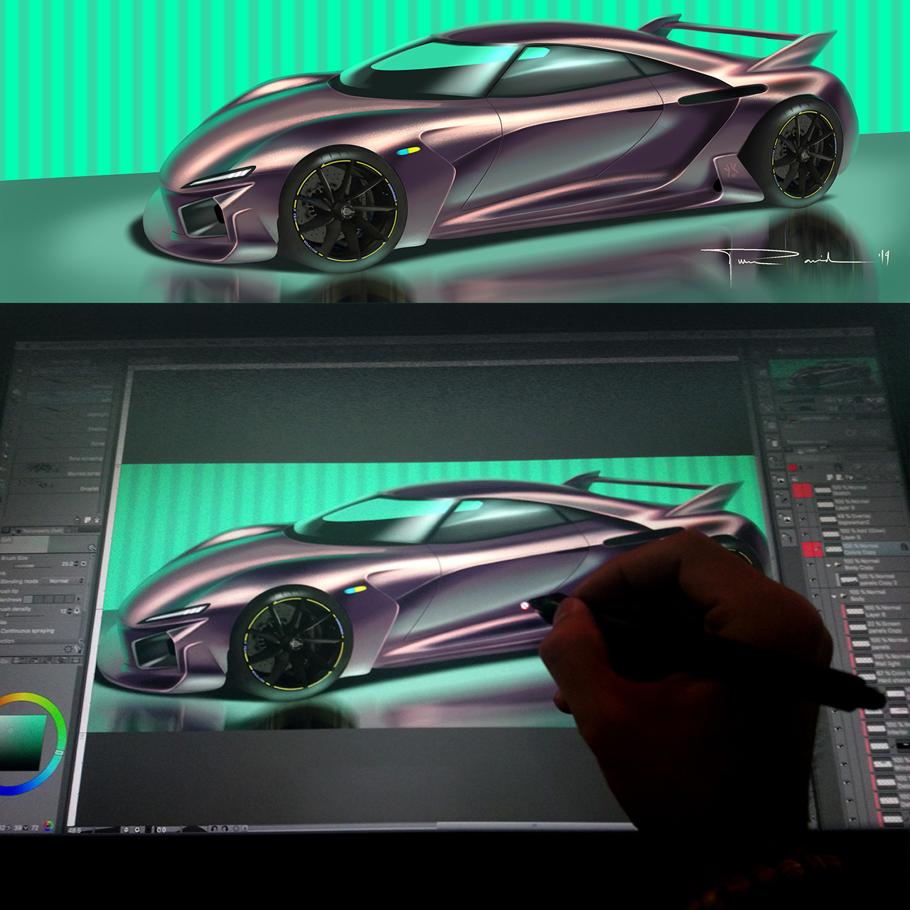 車のスケッチ 車のデザイン 7 By Xaman Design Clip Studio Tips