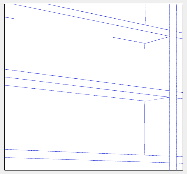 drawing of bookshelf