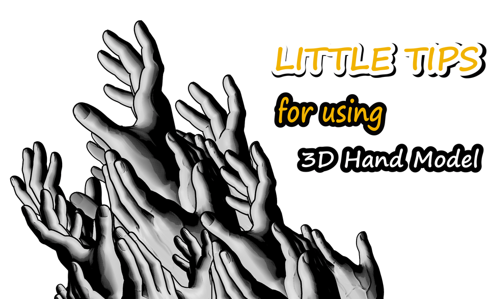 LITTLE TIPS for using 3D Hand Model by G-KAi - Make better art | CLIP ...