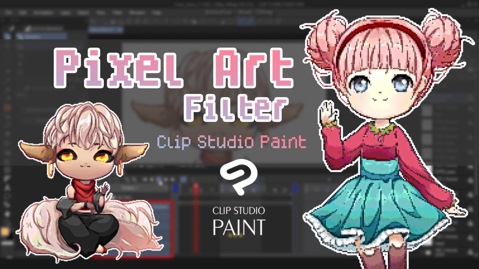How to do a Pixel Art Filter on CSP by Mana1057 Make better art