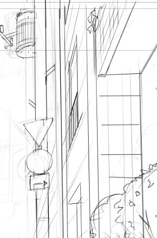 Drafting How To Draw Manga Styled Urban Backgrounds From Scratch 4 By Primula Clip Studio Tips