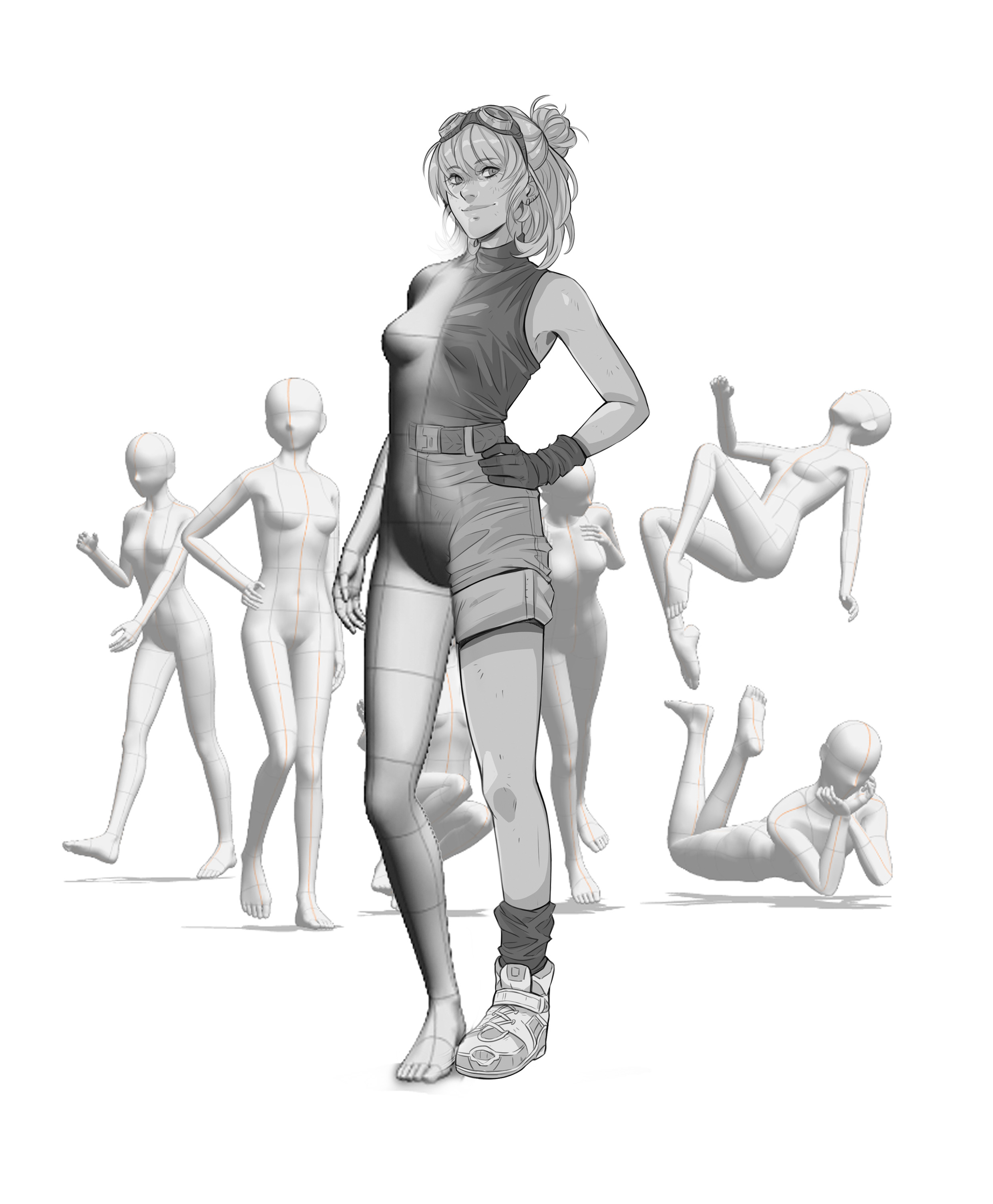 100 Female Art Pose Body Reference PNG Files Adult Female Anatomy