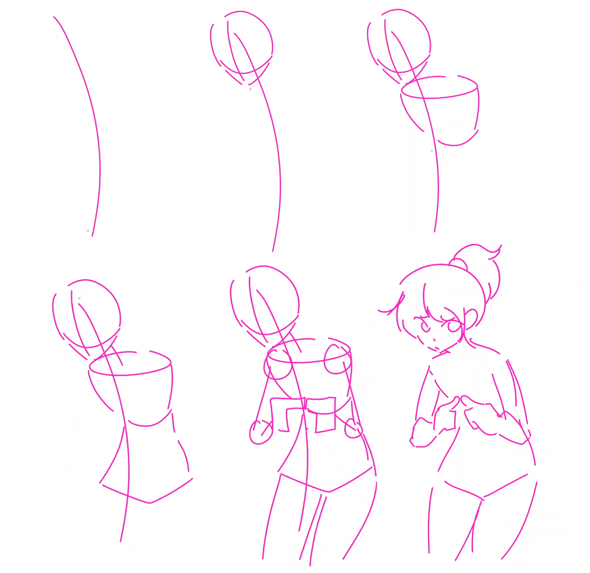 COMO DIBUJAR POSES ANIME / DIBUJA CUALQUIER POSE 