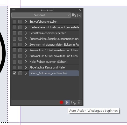自動アクションを使用して簡単に Twitch エモートを保存する方法 By Vanlau Clip Studio Tips