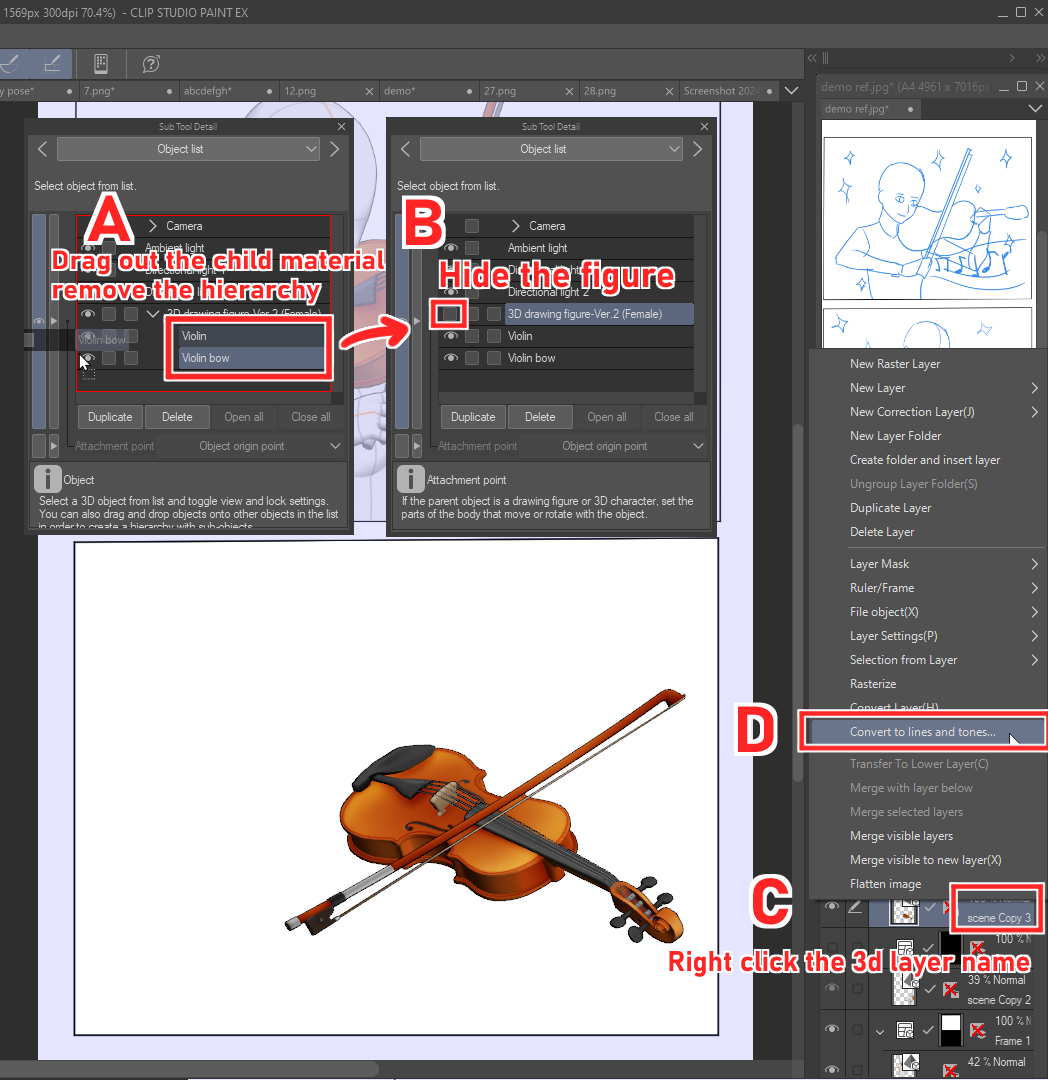 如何在漫画中使用3D素材层级作者Joseph77 - 绘画技巧| CLIP STUDIO TIPS