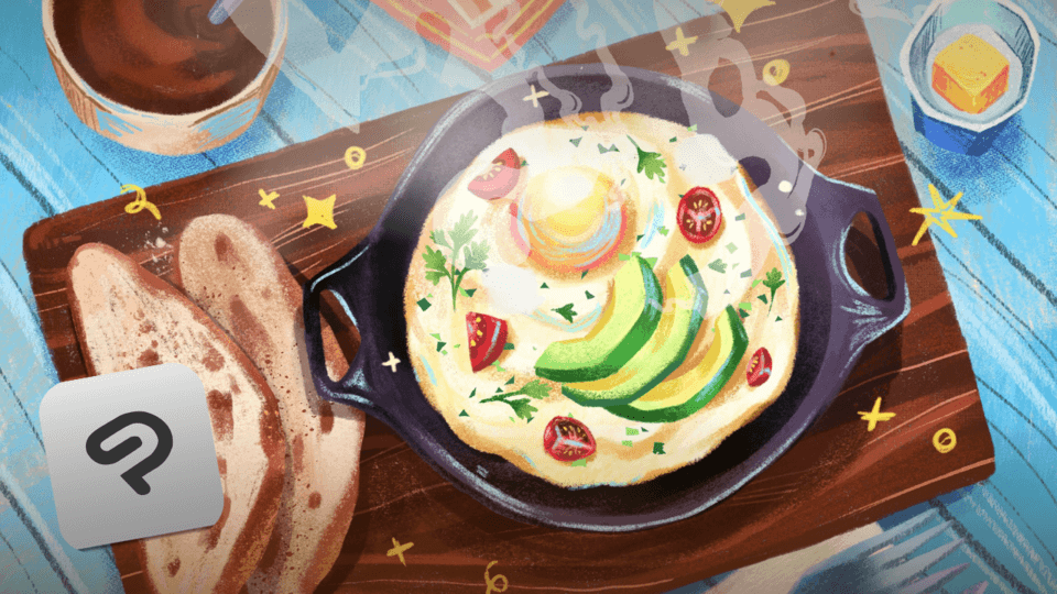 How to Paint a FOOD in Clip Studio Paint (iPad) by drawsiree Make