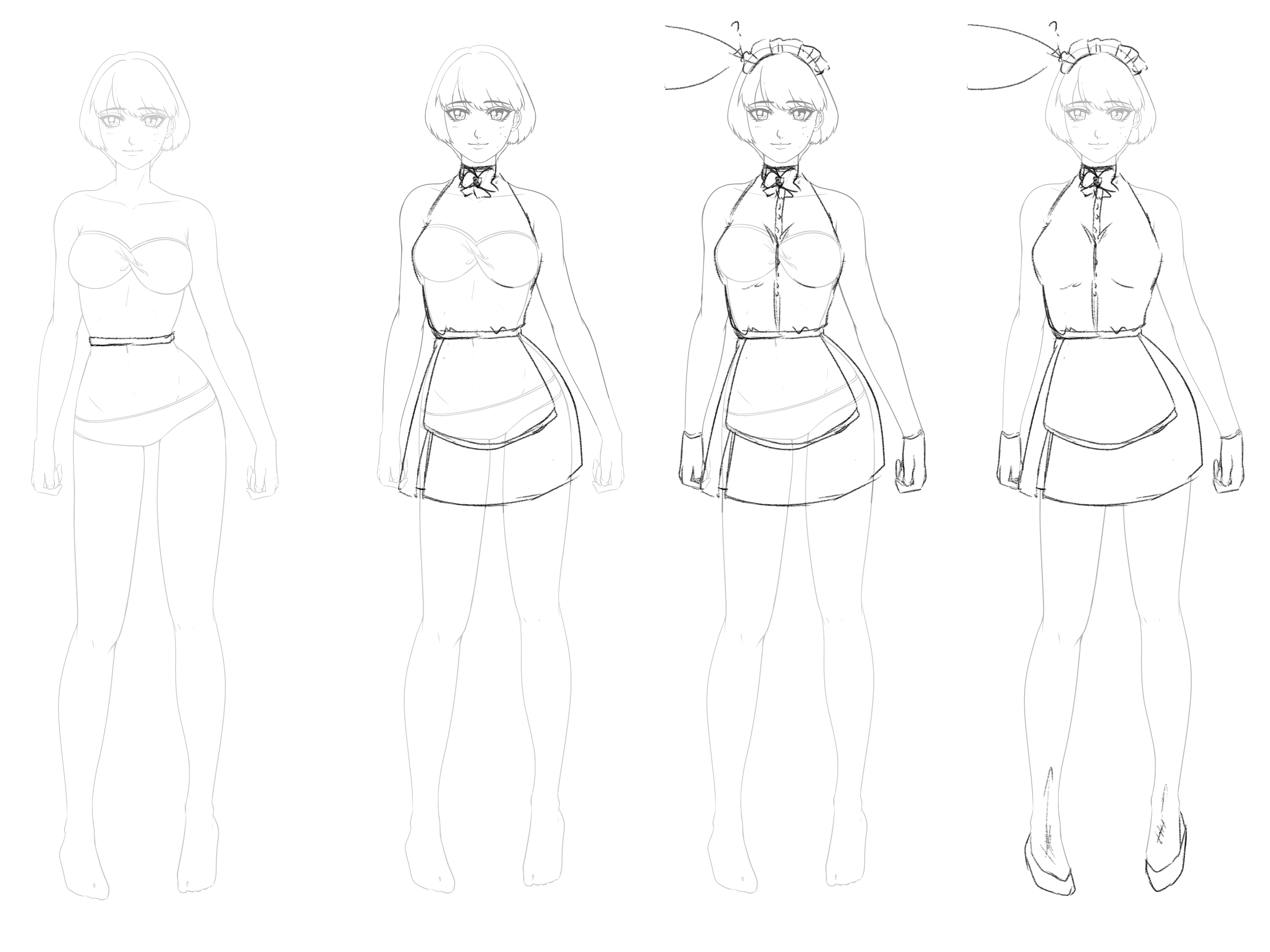 How To Draw A Maid Uniform By Ecao Clip Studio Tips