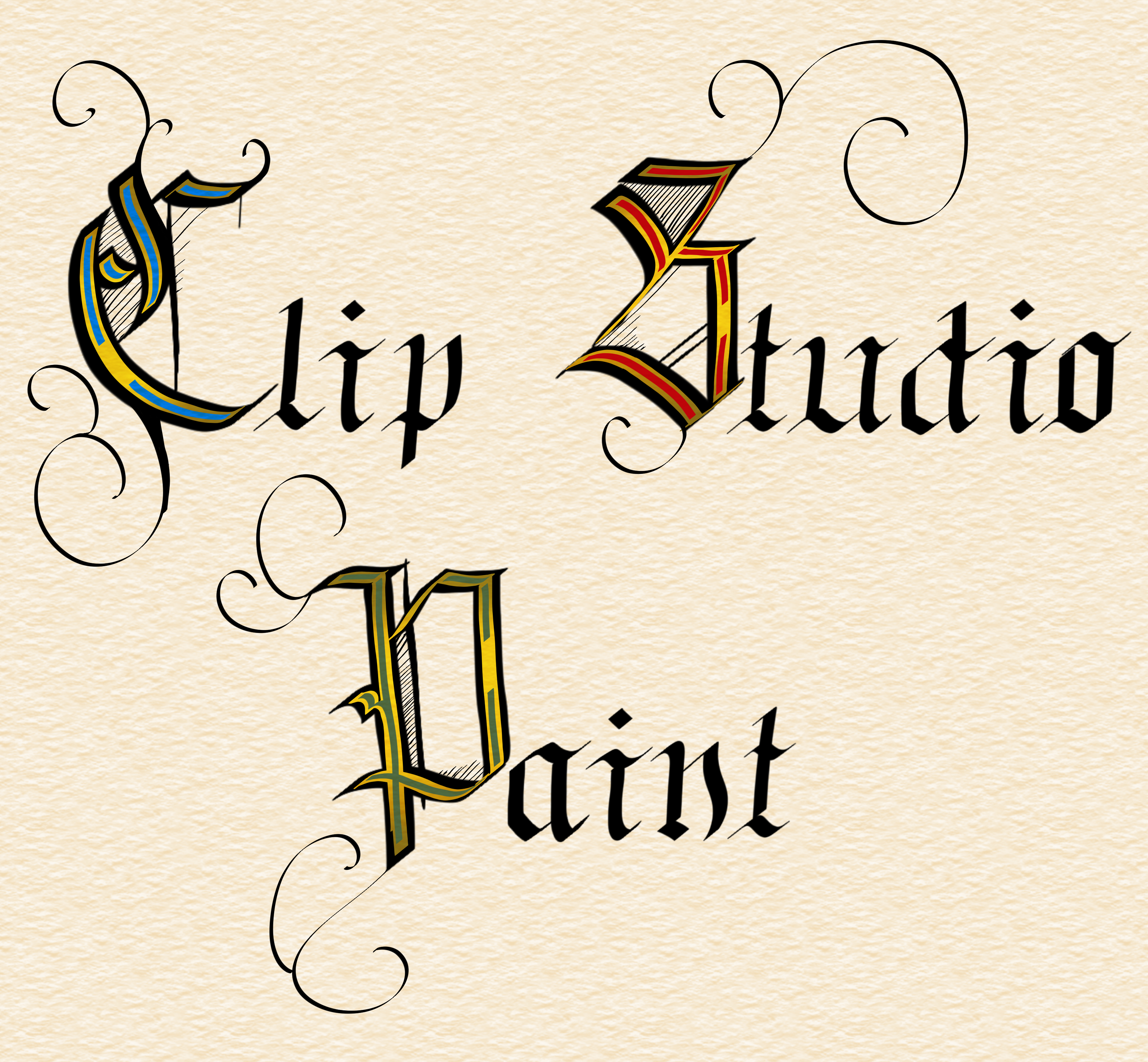 French Calligraphic Writing By Lemon Night Clip Studio Tips