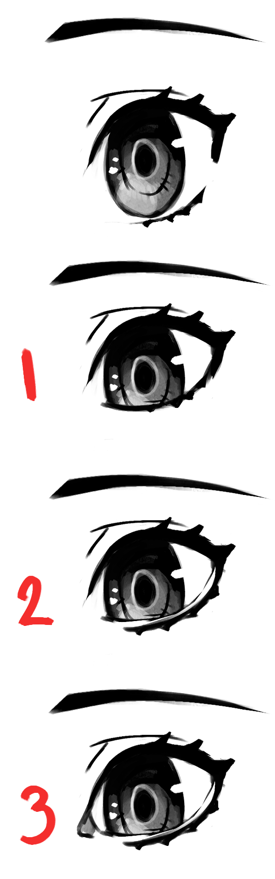 How To Draw Eyes Cartoon Style / I created this simple tutorial, and i