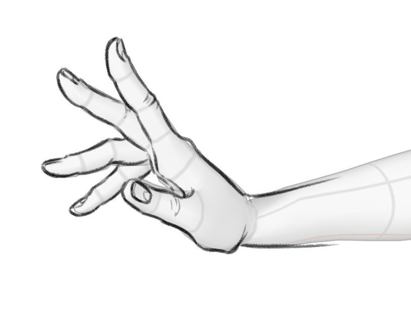 Hand Gestures with sketch and 3D models by Nadia - Make better art