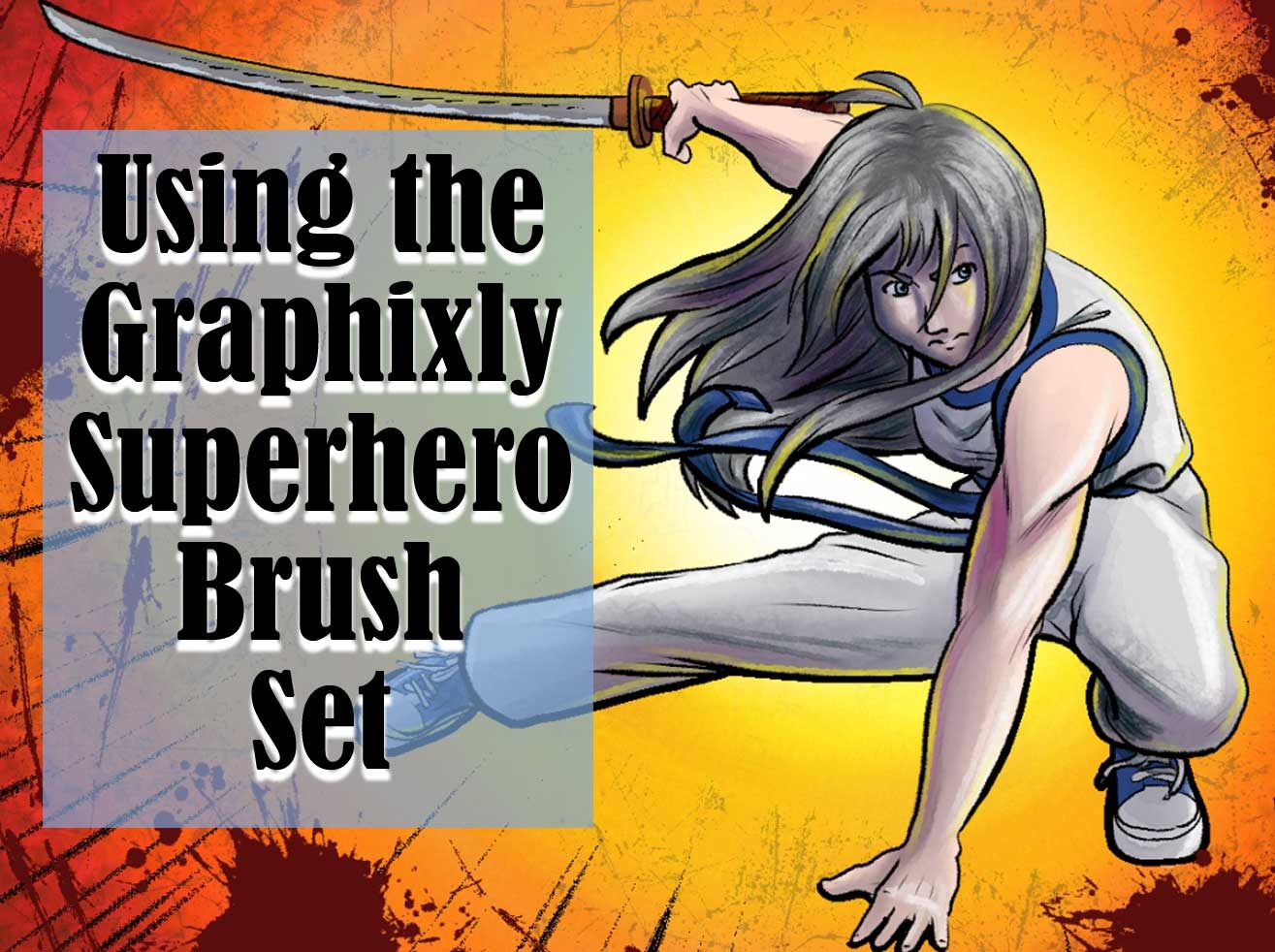 Using the Graphixly Superhero Brush Pack - First Impressions by