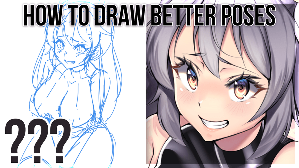 COMO DIBUJAR POSES ANIME / DIBUJA CUALQUIER POSE 