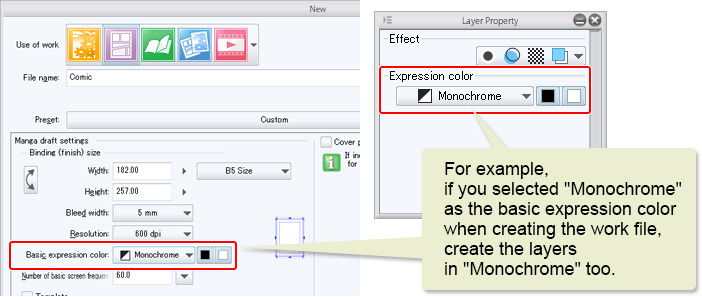 Basics of creating a manga manuscript “Creating and exporting new